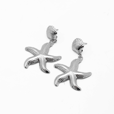 ARETES ZO14449E PLATEADO Acero Inoxidable G49