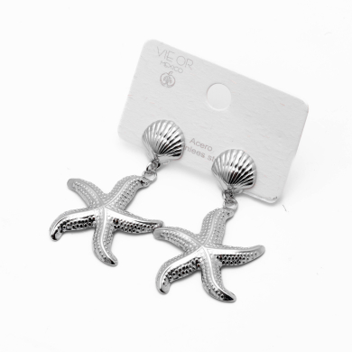 ARETES ZO14449E PLATEADO Acero Inoxidable G49