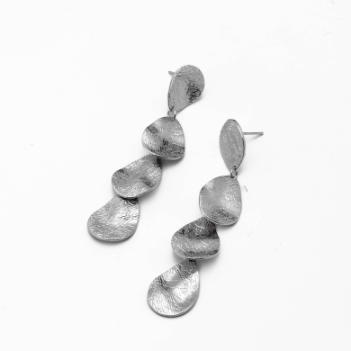 ARETES ZO14391E PLATEADO Acero Inoxidable G26