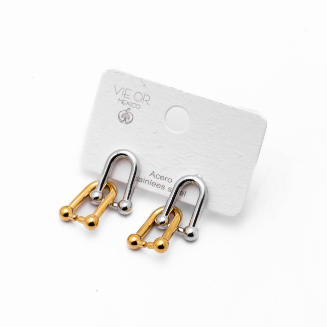 ARETES ZO13168E Bicolor Acero Inoxidable -F42 F42