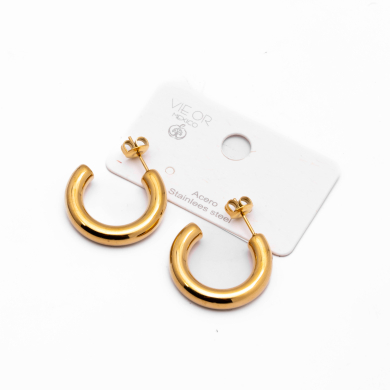 ARETES ZO15611E/5.0*25MM DORADO Acero Inoxidable F25