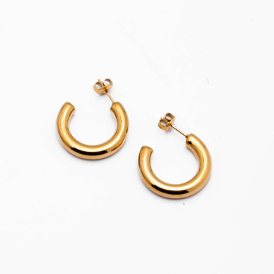 ARETES ZO15611E/5.0*25MM DORADO Acero Inoxidable F25
