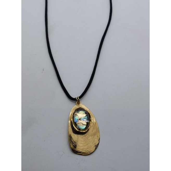 COLLAR Y00663 NEGRO Acero Inoxidable