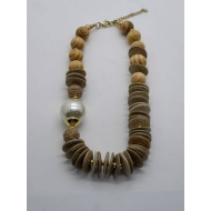 COLLAR Y00730 MARRON Acero Inoxidable