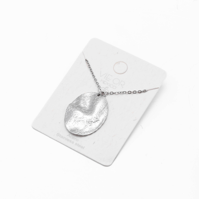 COLLAR ZO13180N PLATEADO Acero Inoxidable E23