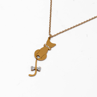 COLLAR ZO9450N250 DORADO Acero Inoxidable