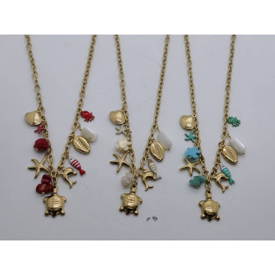 COLLAR Y00698 BEIG Acero Inoxidable