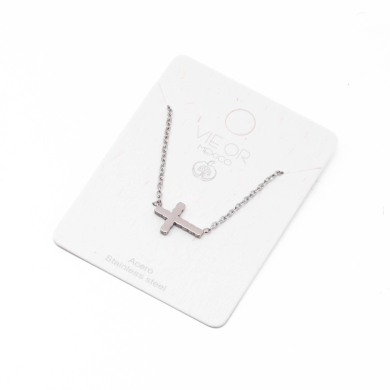 COLLAR ZO11509N PLATEADO Acero Inoxidable 2D32