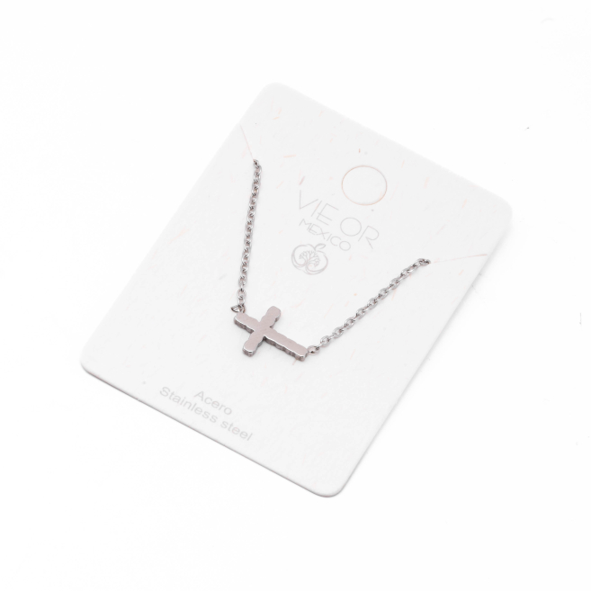COLLAR ZO11509N PLATEADO Acero Inoxidable 2D32