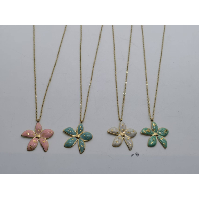 COLLAR Y00744 VERDE Acero Inoxidable