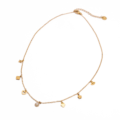 COLLAR ZO14956N DORADO Acero Inoxidable E26
