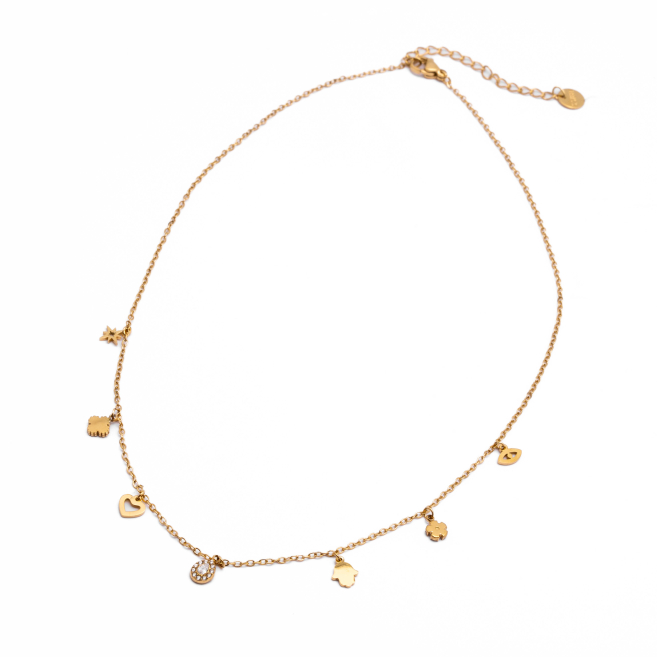 COLLAR ZO14956N DORADO Acero Inoxidable E26