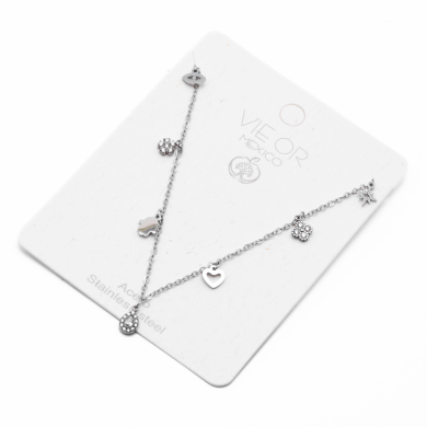 COLLAR ZO14956N PLATEADO Acero Inoxidable