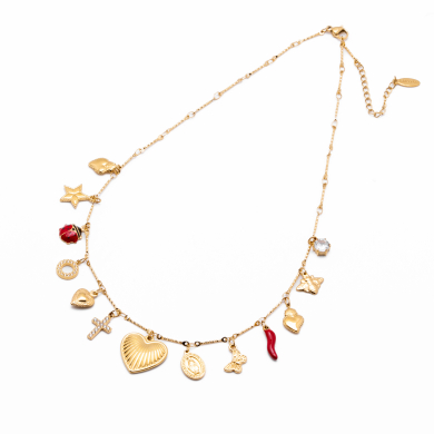 COLLAR ZO13473N DORADO Acero Inoxidable E34 E34