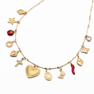 COLLAR ZO13473N DORADO Acero Inoxidable E34 E34