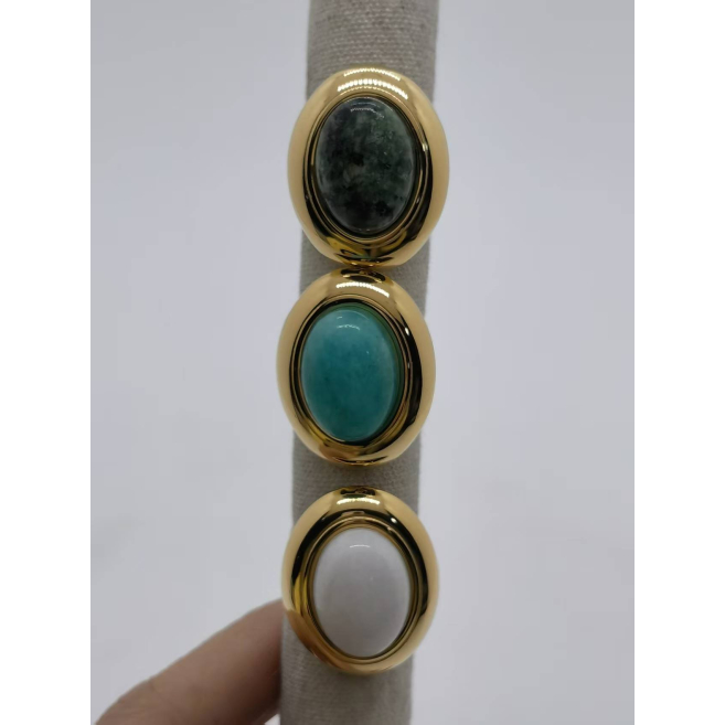 ANILLO Y00752 BLANCO Acero Inoxidable
