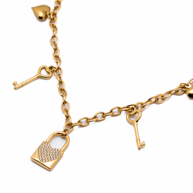 COLLAR ZO13876N DORADO Acero Inoxidable 2D27