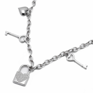 COLLAR ZO13876N PLATEADO Acero Inoxidable 2D27