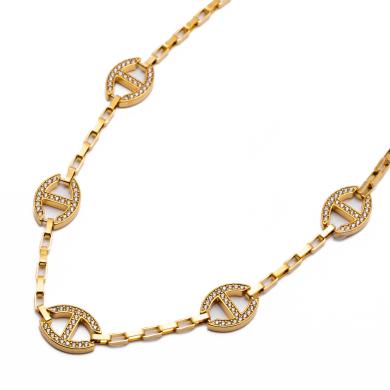 COLLAR ZO15538N DORADO Acero Inoxidable 2D43