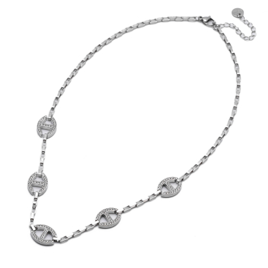 COLLAR ZO15538N PLATEADO Acero Inoxidable