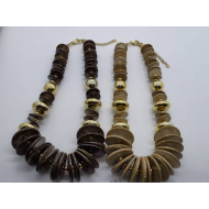 COLLAR Y00777 MARRON Acero Inoxidable