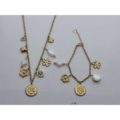 COLLAR Y00792 DORADO Acero Inoxidable
