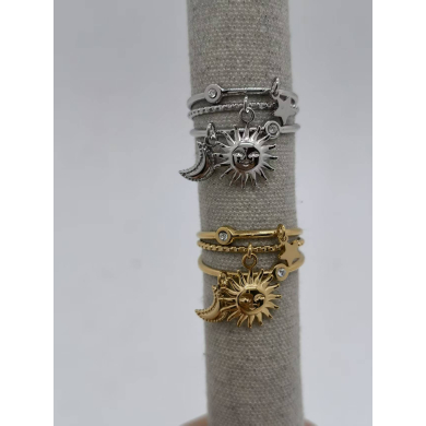 ANILLO Y00703 PLATEADO Acero Inoxidable