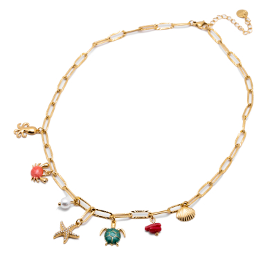 COLLAR ZO15246N DORADO Acero Inoxidable 2D410