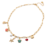 COLLAR ZO15246N DORADO Acero Inoxidable 2D410