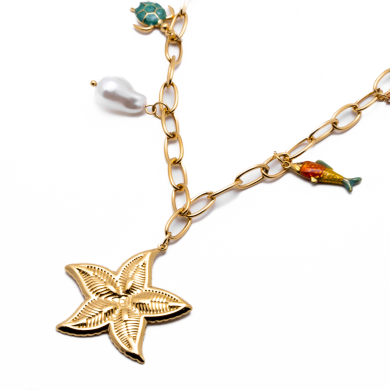 COLLAR ZO15223N DORADO Acero Inoxidable 2D410