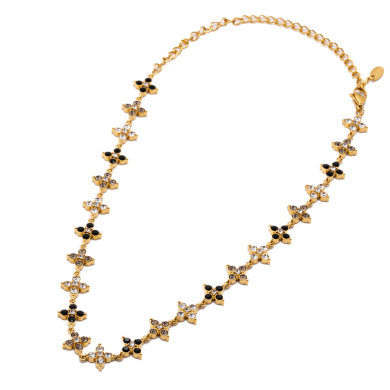COLLAR ZO15147N DORADO+GRIS Acero Inoxidable E410