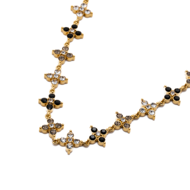 COLLAR ZO15147N DORADO+GRIS Acero Inoxidable E410