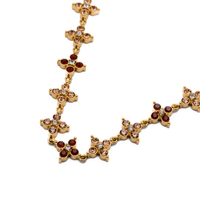 COLLAR ZO15147N DORADO+CAFE Acero Inoxidable E410