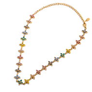 COLLAR ZO15147N DORADO+MULTICOLOR Acero Inoxidable E410