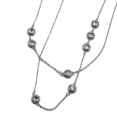 COLLAR ZO15398N/85CM PLATEADO Acero Inoxidable E45