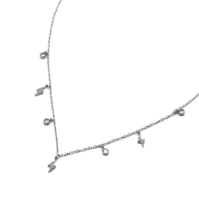COLLAR ZO14931N PLATEADO Acero Inoxidable 2D23