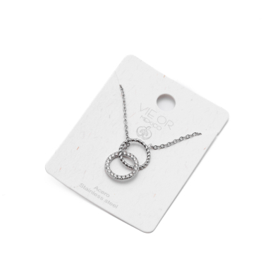 COLLAR ZO11864N PLATEADO Acero Inoxidable E29