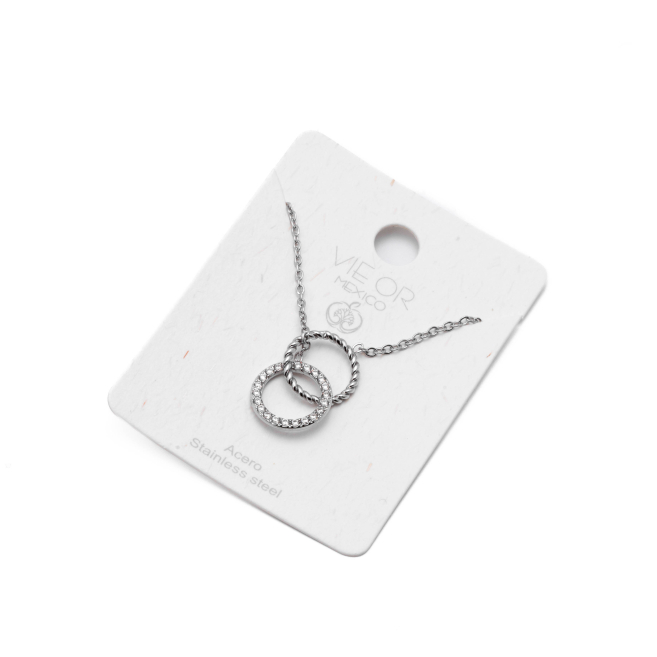 COLLAR ZO11864N PLATEADO Acero Inoxidable