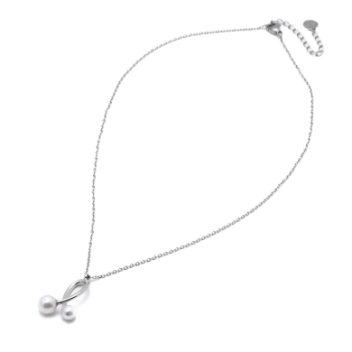 COLLAR ZO9892N180 PLATEADO Acero Inoxidable 2D21