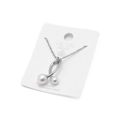 COLLAR ZO9892N180 PLATEADO Acero Inoxidable 2D21