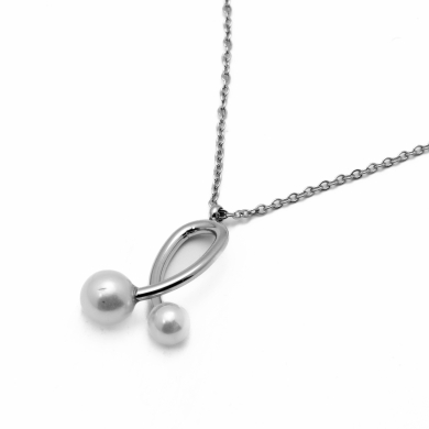 COLLAR ZO9892N180 PLATEADO Acero Inoxidable