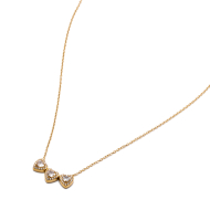 COLLAR ZO14967N DORADO+BLANCO Acero Inoxidable 2D21