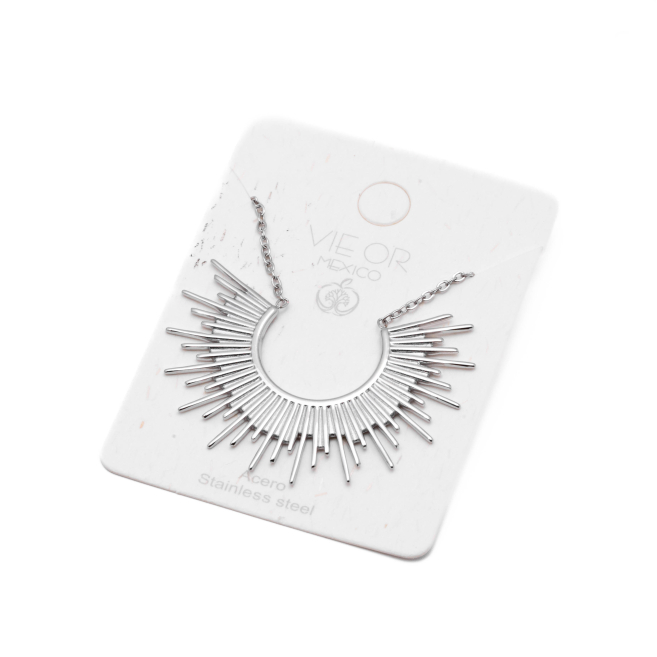 COLLAR ZO8672N250 PLATEADO Acero Inoxidable E23