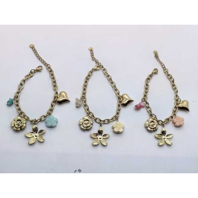 PULSERA Y00813 ROSA Acero Inoxidable