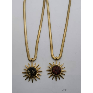 COLLAR Y00823 NEGRO Acero Inoxidable