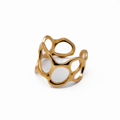 ANILLO ZO14111R DORADO Acero Inoxidable