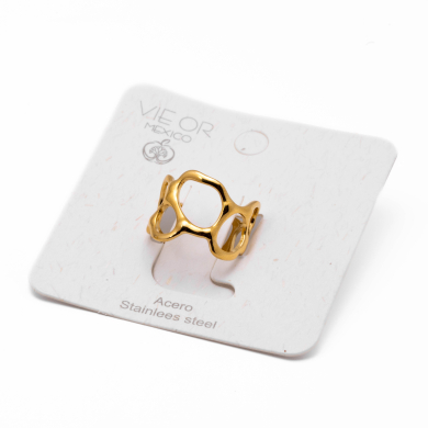 ANILLO ZO14111R DORADO Acero Inoxidable 2A44