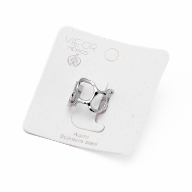 ANILLO ZO14111R PLATEADO Acero Inoxidable 2A44