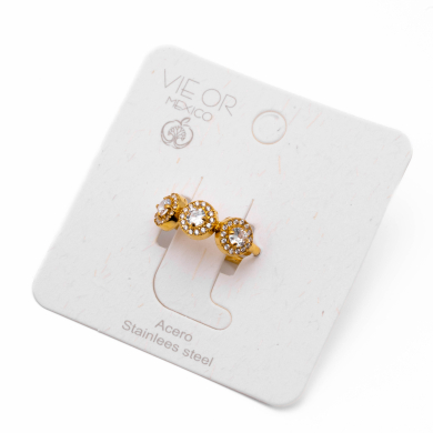 ANILLO ZO13996R DORADO Acero Inoxidable A42