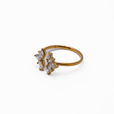 ANILLO ZO13809R DORADO Acero Inoxidable